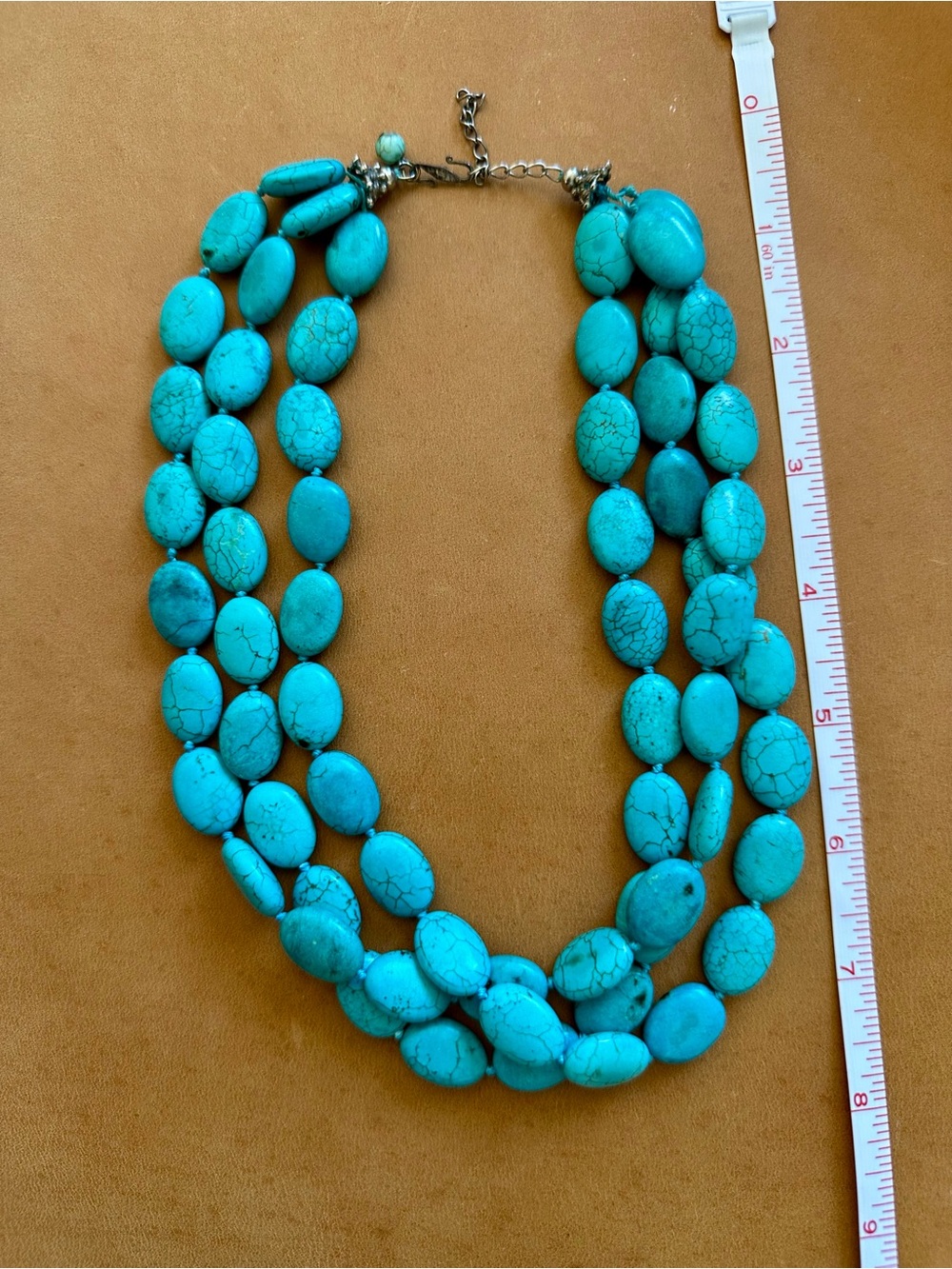 Turquoise Bead Statement Necklace - Vibrant Blue Women’s Jewelry